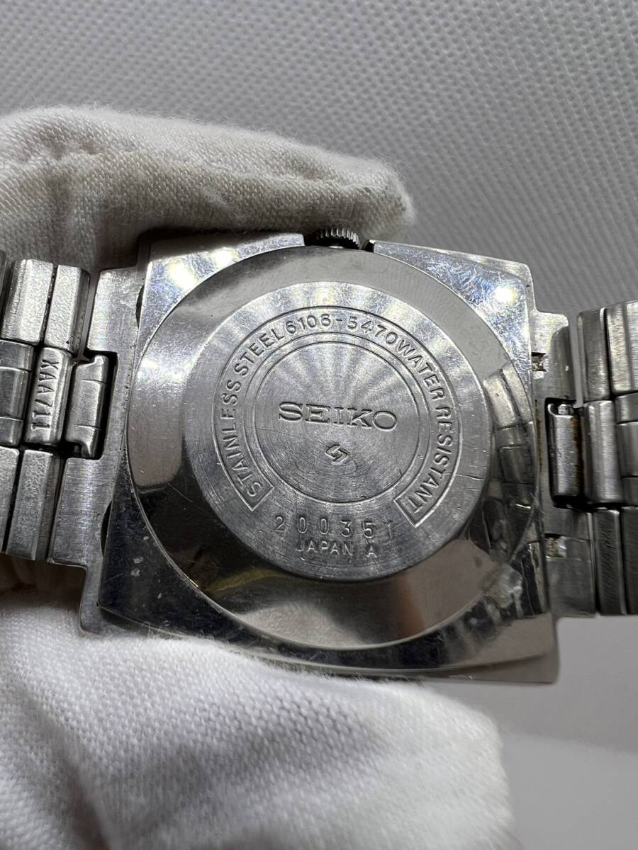 1円 SEIKO 5ACTUS 6106-5470 セイコー 5アクタス デイデイト オートマティック 自動巻き メンズ 腕時計 稼働の画像6