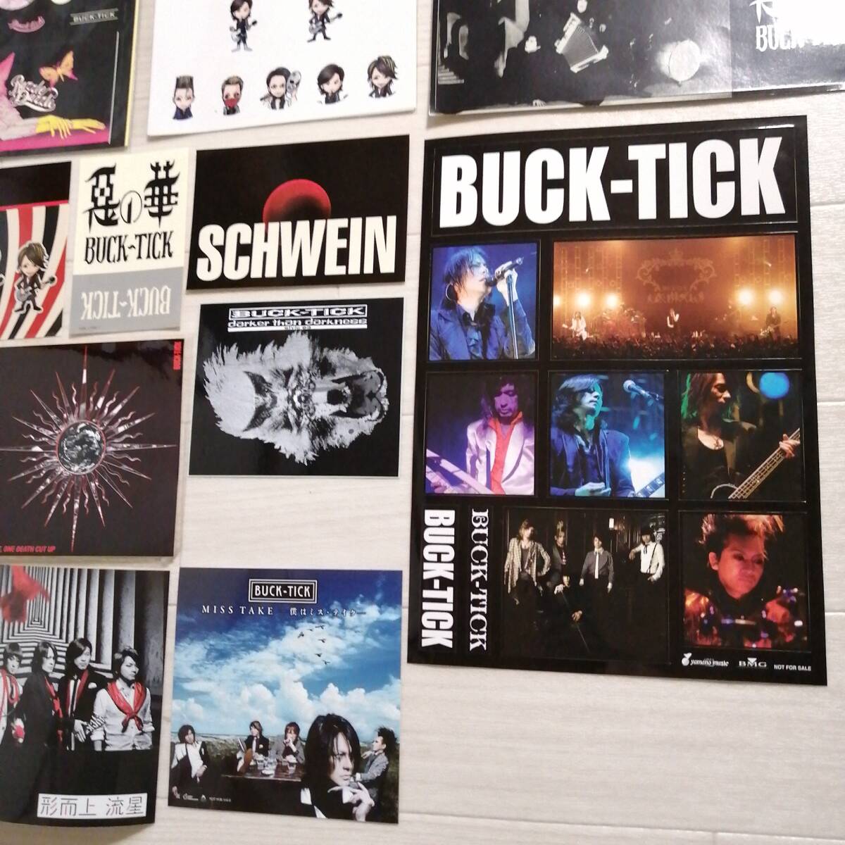 BUCK-TICK A③ ステッカーシート 4枚・ステッカー 8枚 セット 新品 グッズセット 櫻井敦司_画像4