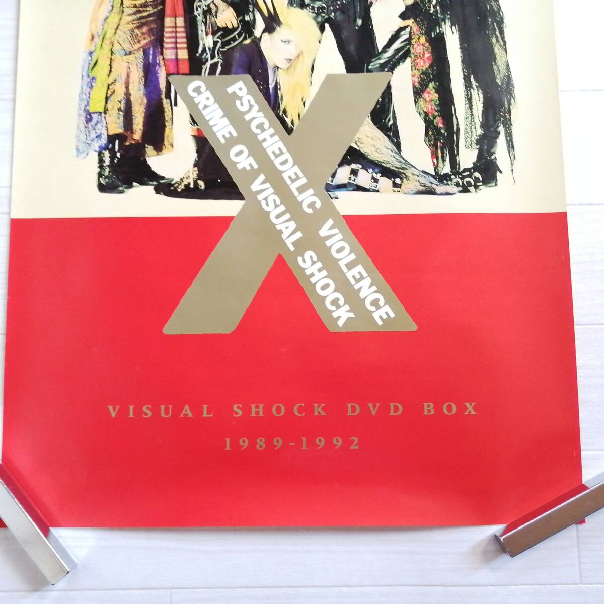 X JAPAN Psychedelic violence crime of visual shock ポスター VISUAL BOX 美品 グッズ hide yoshiki_画像3