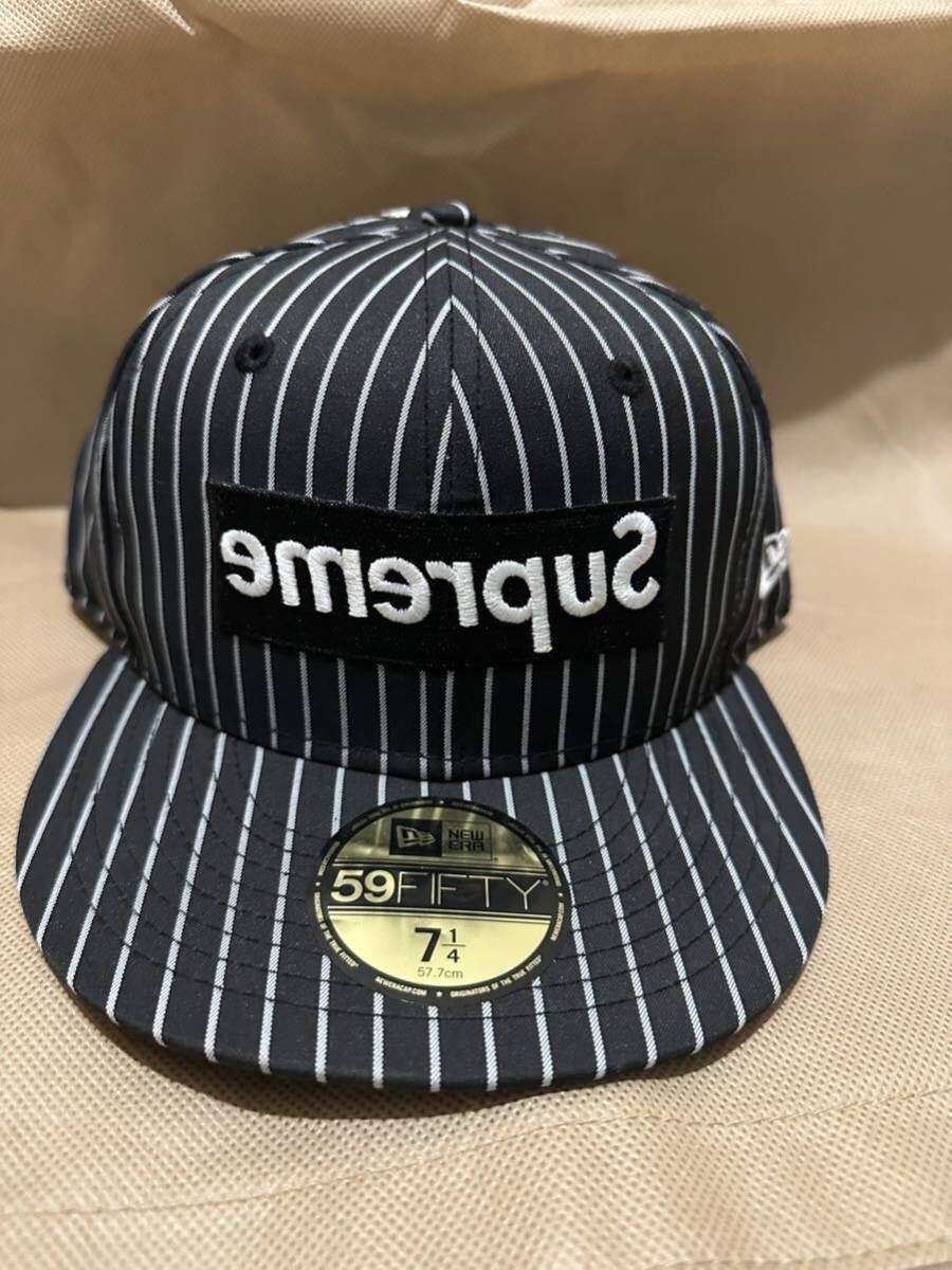 Supreme NEW ERA COMME des GARCONS ニューエラ BLACK ギャルソン シュプリーム　キャップ