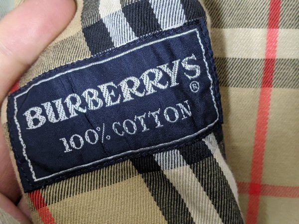 13．イングランド製 BURBERRYS オールド バーバリー ユーロ ヴィンテージ ロング トレンチ コート 羽織 レディースML相当 ベージュy201の画像6
