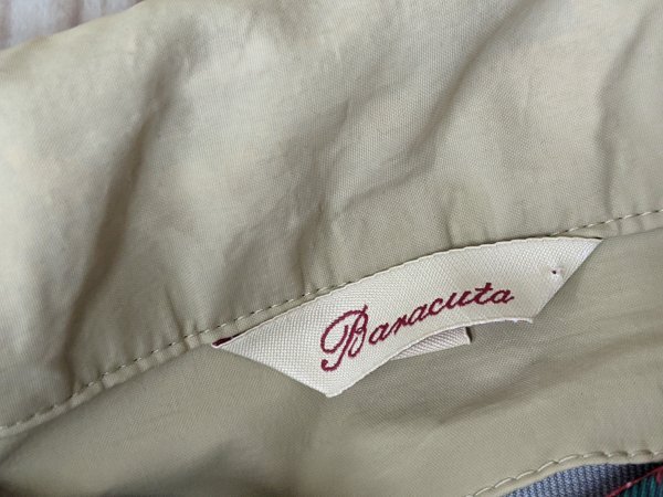 8．BARACUTA ヴィンテージ チェック柄 ライナー G9 ナイロン スイングトップ ジャケット ハリントン ドリズラー ブルゾン メンズ40 y202_画像9