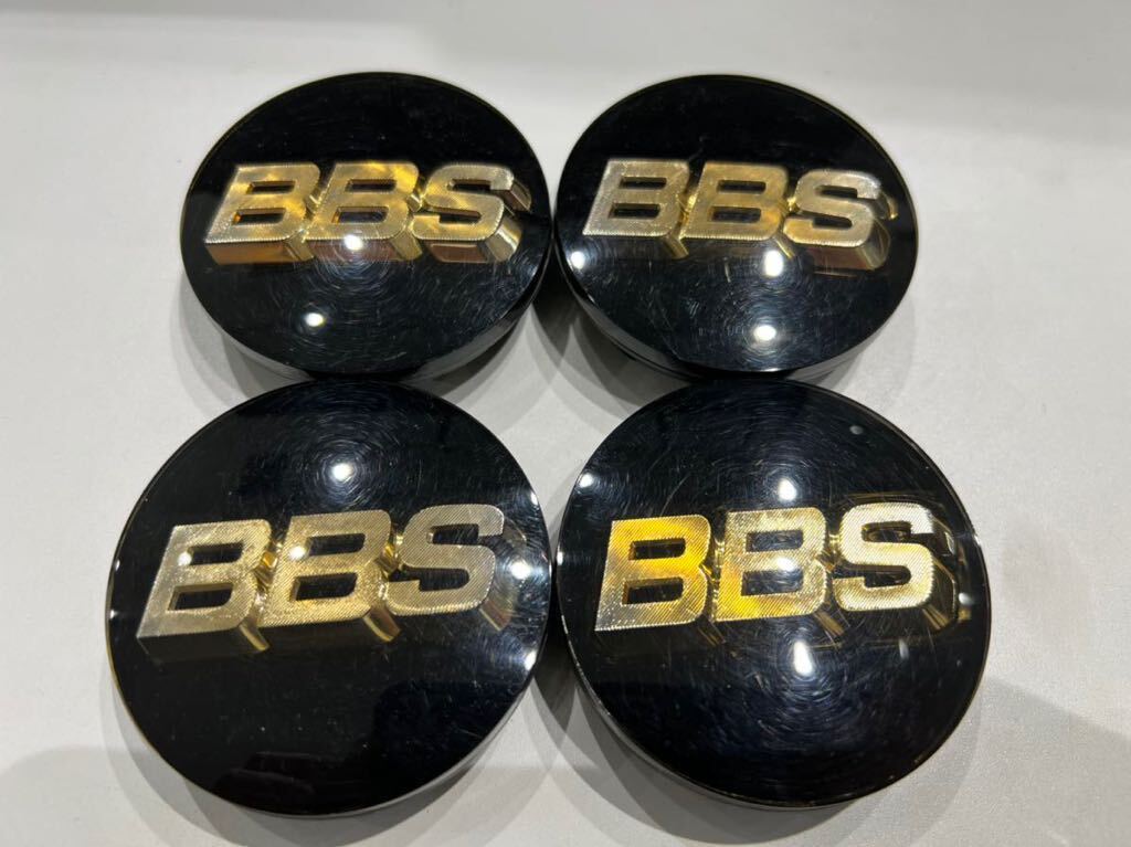 正規品　BBS センターキャップ ブラック　4枚　リング付き　70π_画像1