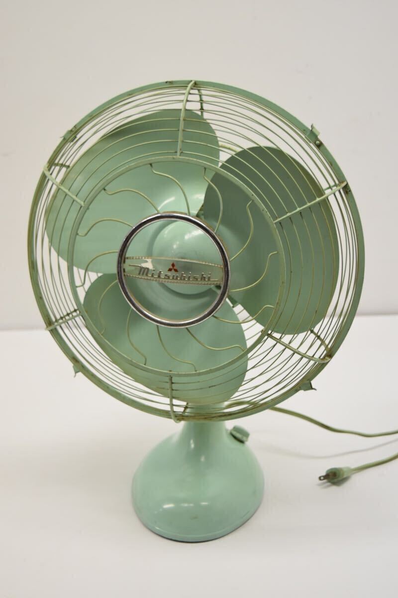 ZS 三菱 扇風機 A.C. ELECTRIC FAN 【三菱】 【MITSUBISHI】【昭和レトロ】 【アンティーク】【動作確認済み】の画像1