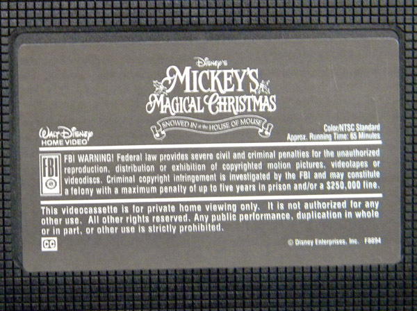 【ビデオ】MICKEY'S MAGICAL HRISTMAS SNOWED IN at the HOUSE OF MOUSE MOUSE [VHS] [Import]_画像6