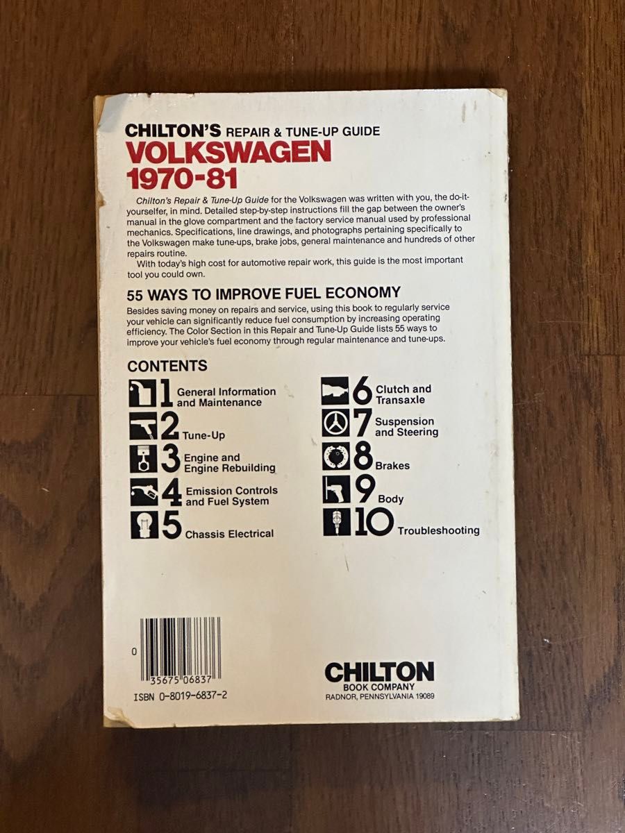 【僅少】CHILTON's VOLKSWAGEN整備書籍　フォルクスワーゲン　ビートル