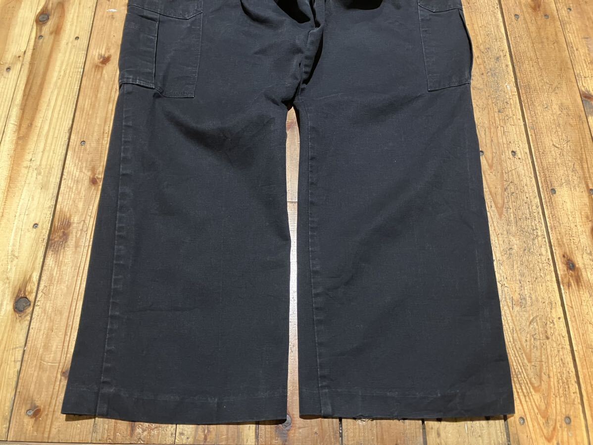 Dickies USA輸入 黒　w34 カーゴパンツ　100円スタート　売り切り　ワークパンツ　古着　軍パン　work 太め　ディッキーズ_画像6