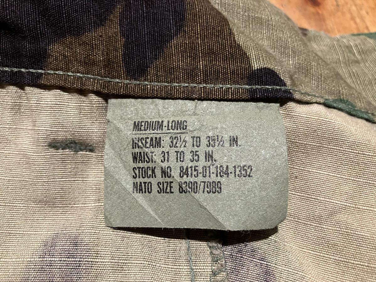  the US armed forces the truth thing USA import M-L wood Land duck 100 jpy start selling out cargo pants old clothes 93 year made army bread camouflage military pants 