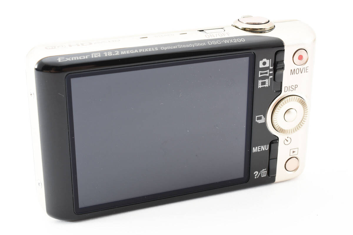 3473 【美品】 SONY Cyber-shot DSC-WX200 Digital Camera 18.2MP Gold ソニー コンパクトデジタルカメラ 0326_画像6