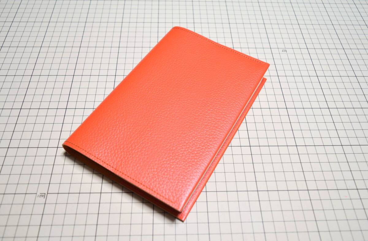 leather * original leather book cover cow leather ( four six stamp B6 ) 283x190mm 82g o4 orange series orange color 