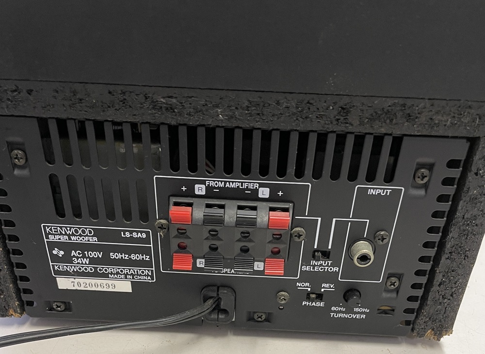 KENWOOD LS-SA9 スーパーウーハー 中古_画像5