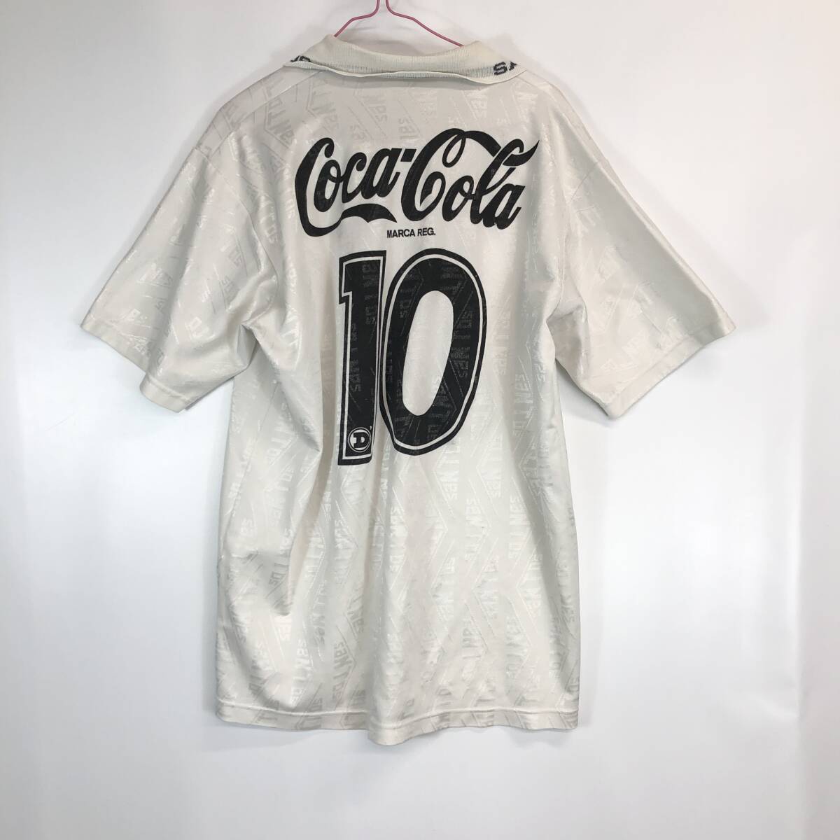 DELLERBA デレルバ サントス 半袖 ユニフォーム ホワイト 90s DELLERBA デレルバ サントス 半袖 ユニフォーム ホワイト 90s
