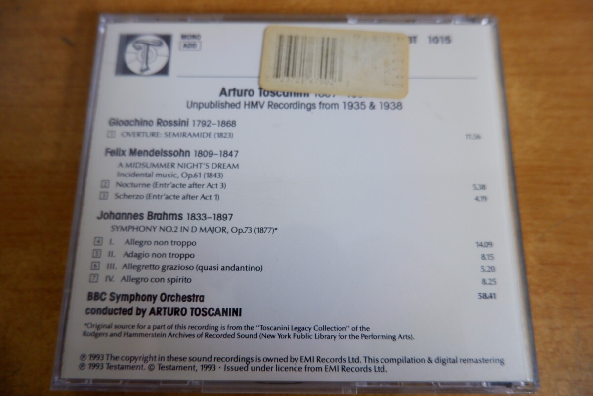 CDk-5583 BBC Symphony Orchestra / Arturo Toscanini: Unpublished HMV Recordingsの画像2