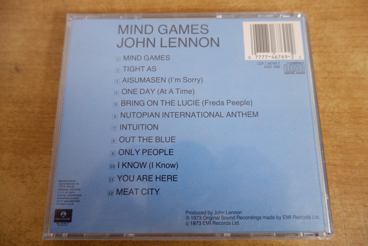 CDk-6168 JOHN LENNON / MIND GAMESの画像2