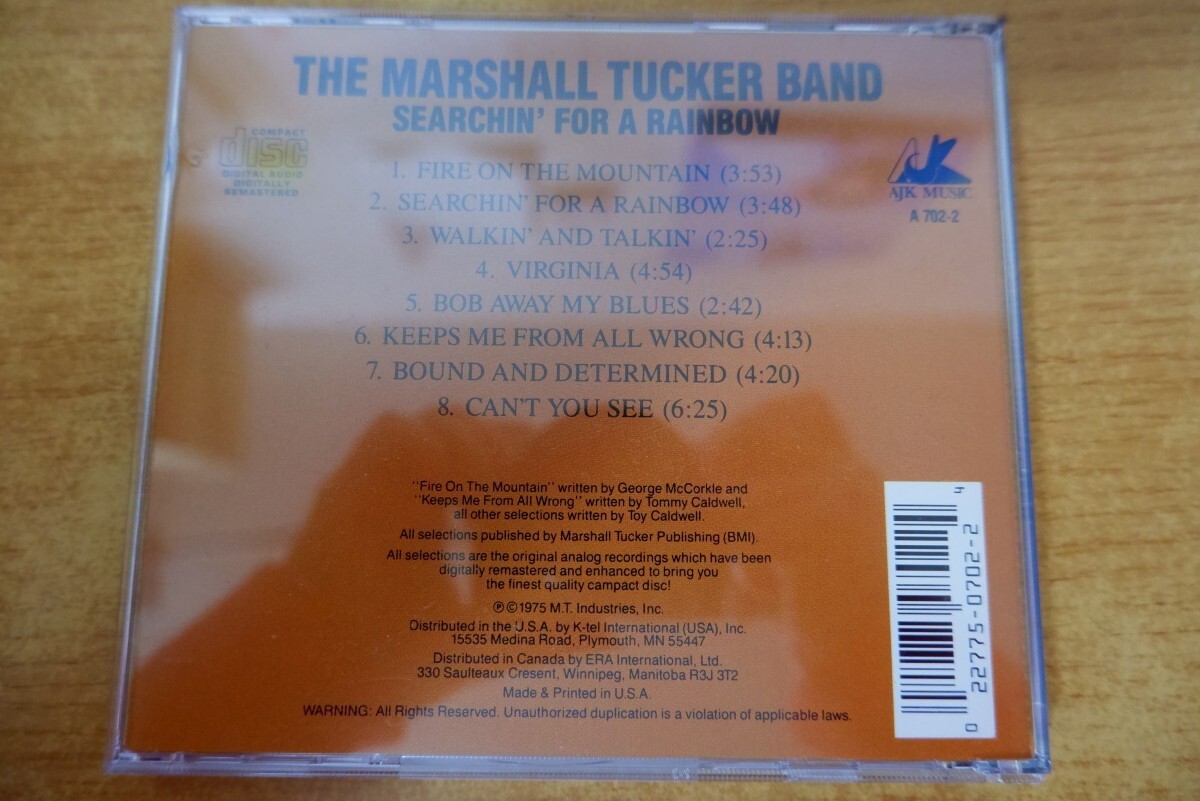CDk-6766 The Marshall Tucker Band / Searchin' For A Rainbowの画像2