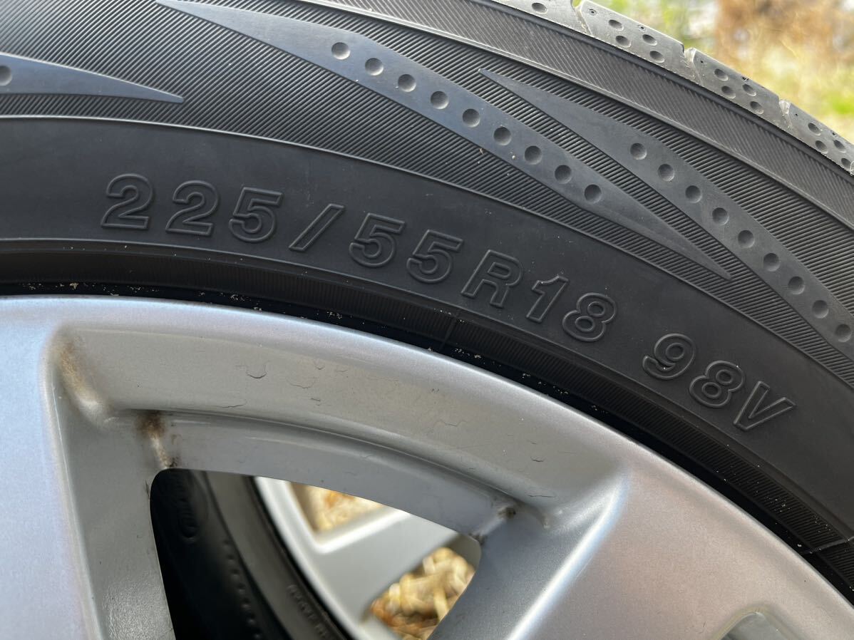 T31 エクストレイル 18インチ 純正 ホイール 夏タイヤ 4本セット 225/55R18 ENKEI製 7J オフセット40_画像2