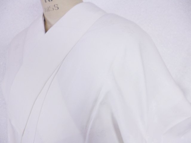 327■ 未使用 礼装用 白 長襦袢 半衿 衣紋抜き付き 和装小物 ■ひまわり_画像1