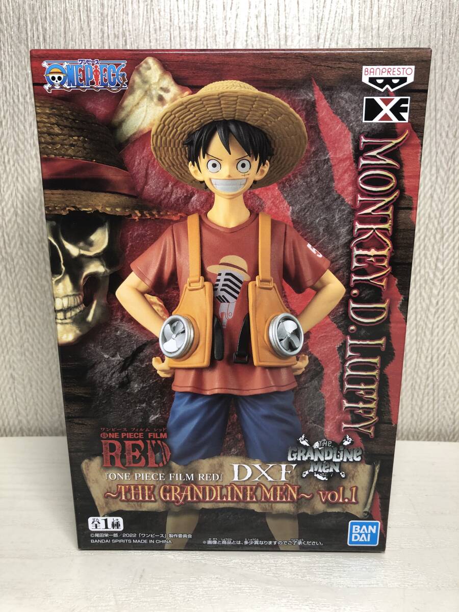 未開封 ONE PIECE ワンピース FILM RED DXF THE GRANDLINE MEN vol.1 モンキー・D・ルフィ フィギュア _画像1