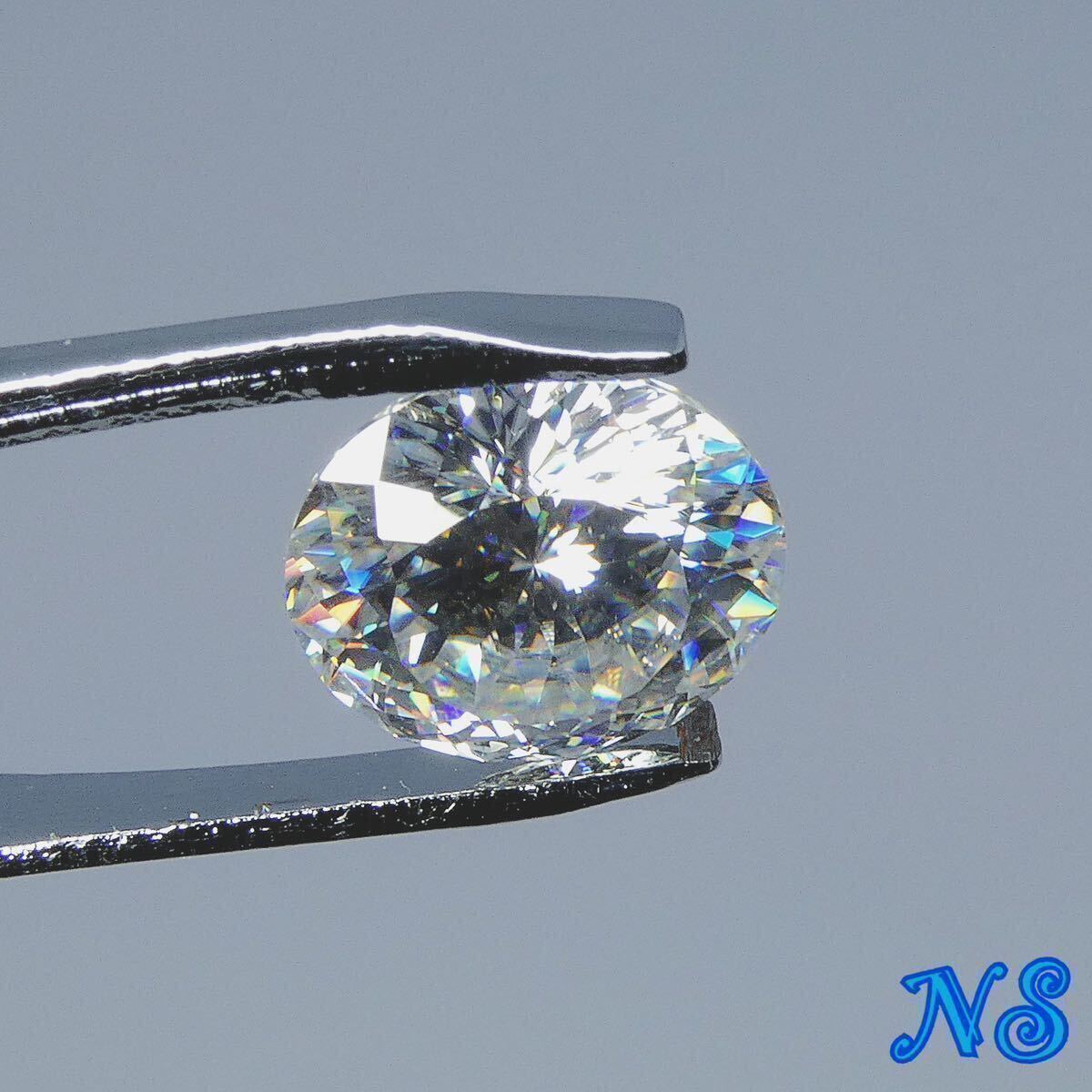 モアサナイト　ルース　裸石　ポルトガルカット　ロシアンカット　百花カット　5ct 11mm 5カラット　ダイヤモンド　リング　ネックレス_画像6