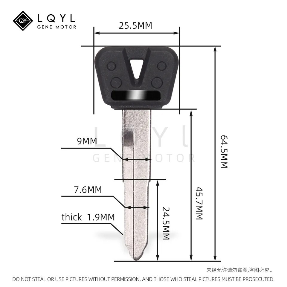 限定1セット ヤマハ ブランクキー 2本入 マジェスティ125 SR400 など_画像6