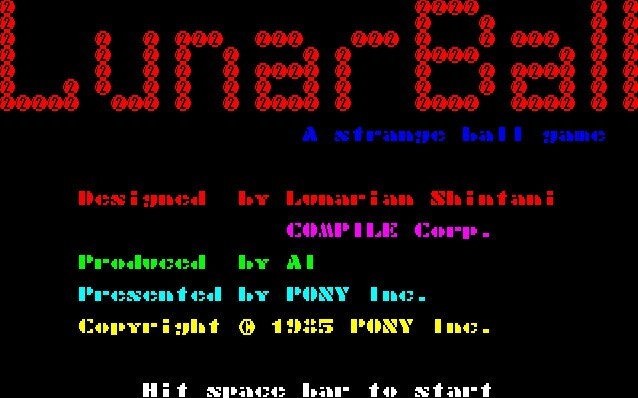 [ б/у товар ]PC-8801 Lunar мяч LUNAR BALL[ диск образ имеется ]