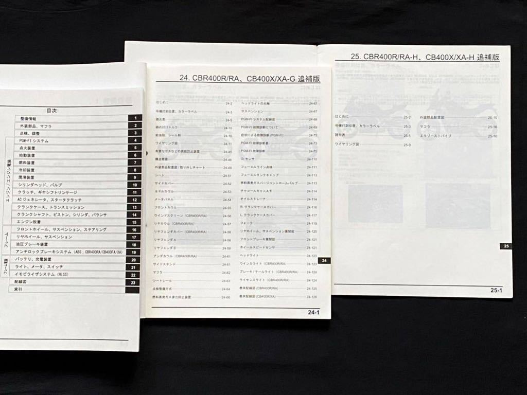 送料込み 3冊 配線図5種 CBR400R CB400F 400X NC47 サービス 送料込み 3冊 配線図5種 CBR400R CB400F 400X NC47 サービス
