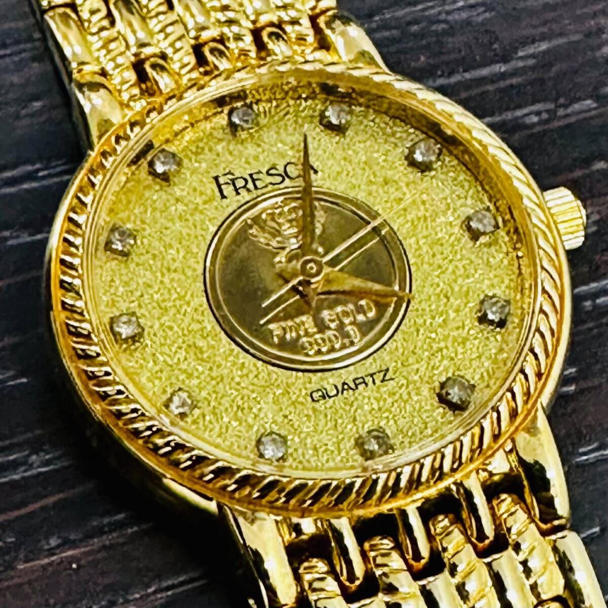 ＃1881【中古品】 FRESCA フレスカ 腕時計 999.9 FINE GOLD クオーツ レディース ケース無し 現状品_画像5