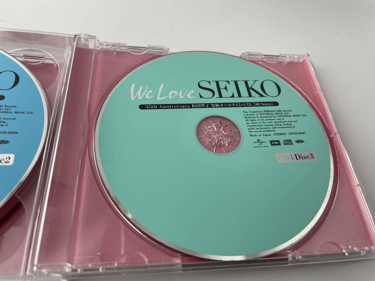 「We Love SEIKO」-35th Anniversary 松田聖子　究極オールタイムベスト50 Songs　通常盤　CD　松田聖子　H91-03: 中古_画像4