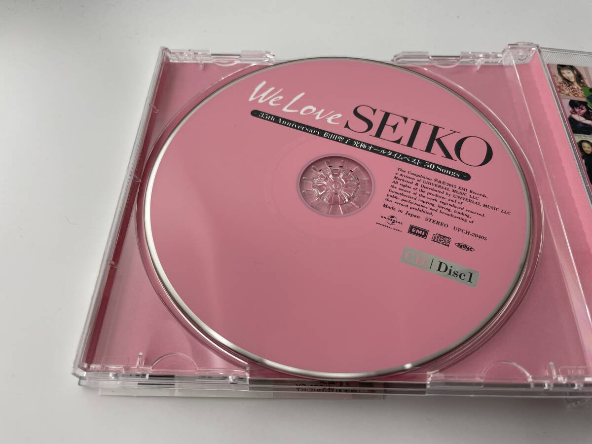 「We Love SEIKO」-35th Anniversary 松田聖子　究極オールタイムベスト50 Songs　通常盤　CD　松田聖子　H91-03: 中古_画像2