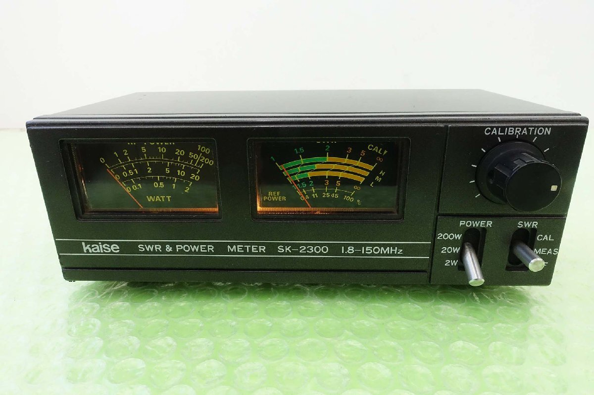 SK-2300【Kaise】1.8～150MHz（SWR・POWER計）Max200W対応 現状渡し品の画像1