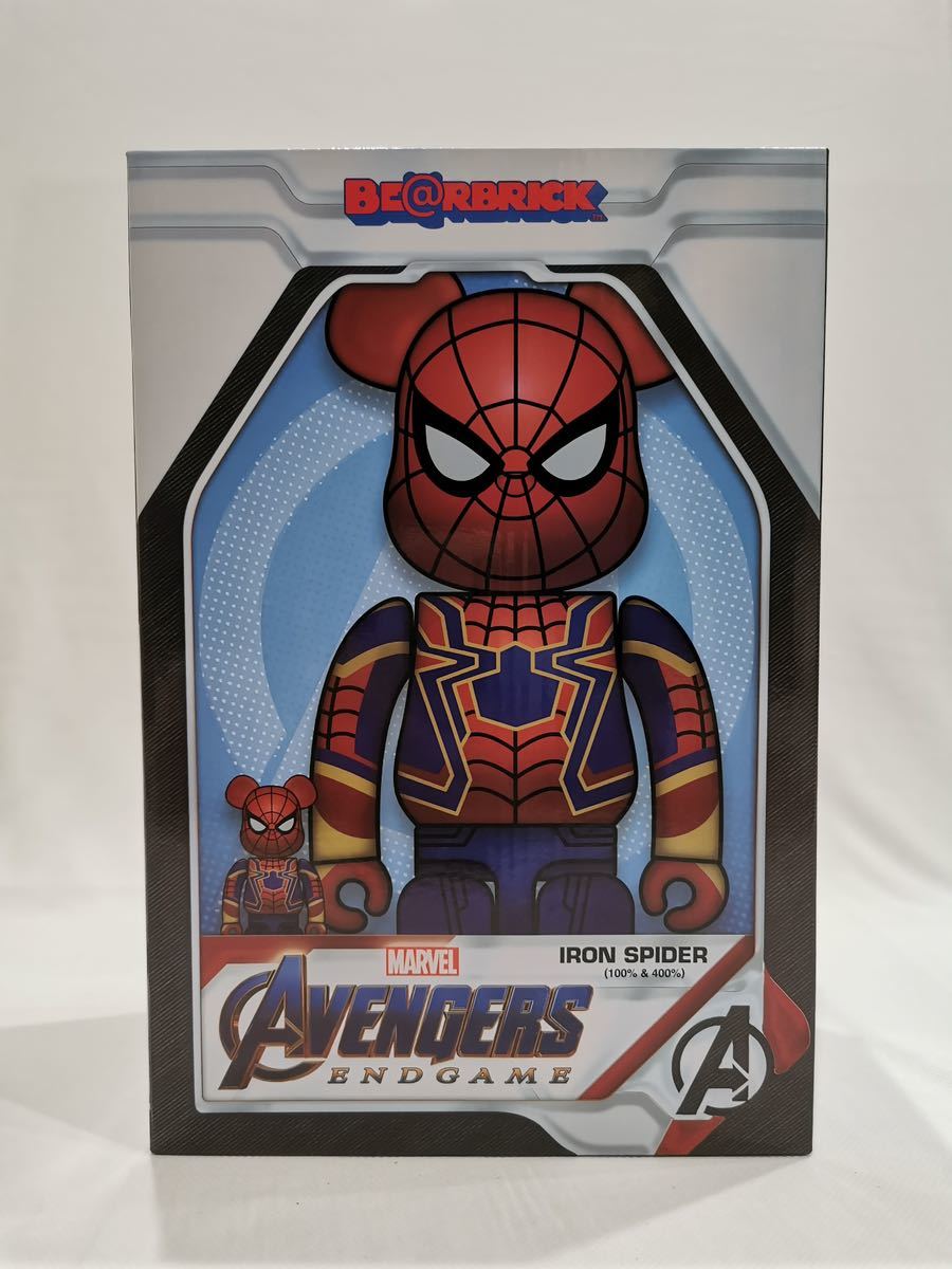 未開封BE@RBRICK IRON SPIDER 100％ & 400％ _画像1