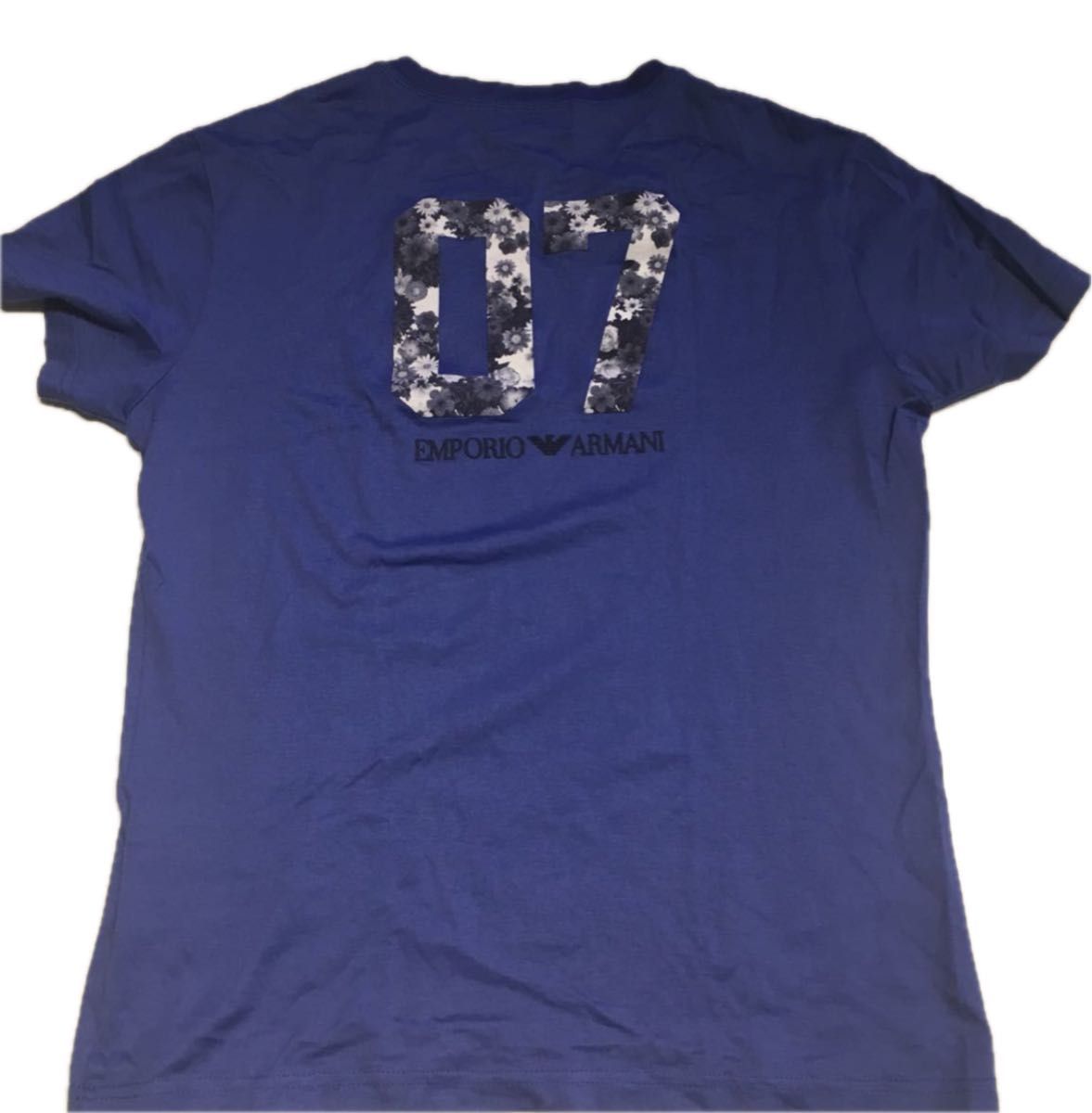 2.5万円 エンポリオアルマーニ メンズ 半袖 Tシャツ 44 Sサイズ 07 花柄 EA GA アルマーニ Tシャツ トップス
