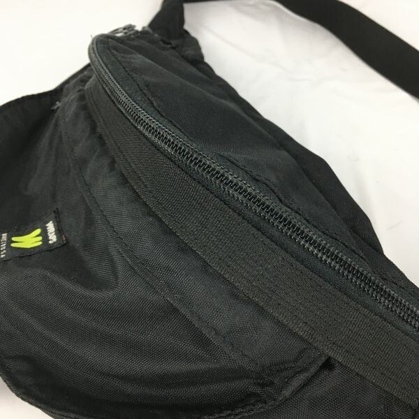 Made in USA/ America made *WRAPS/ LAP s* body / waist bag black / black case 3. ownership tube NO.YB6-49