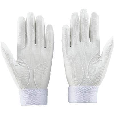43 激安 ゼット バッティング手袋 両手組 ホワイト Mサイズ BG578HS 新品の画像2