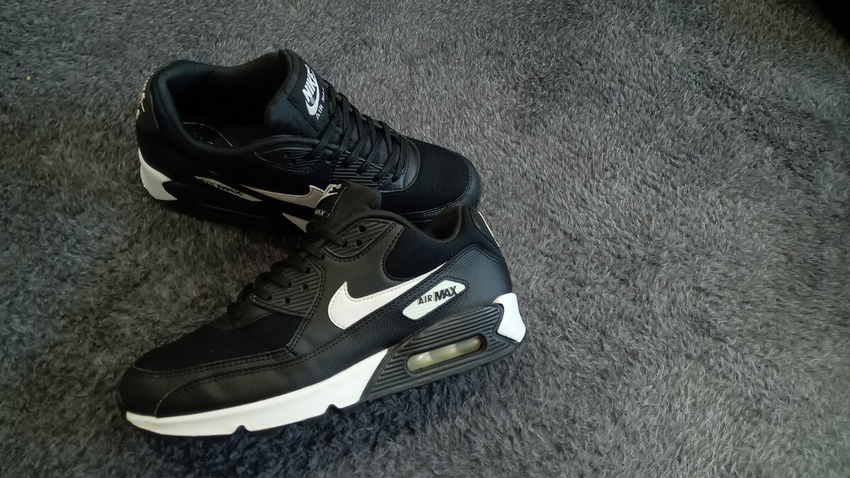 1S【特価/Used/入手困難】NIKE W AIR MAX 90 BLACK/WHITE/Jordan sb force atmos AIRMAX dunk acg supreme 1 2 4 95 97 90 _画像9