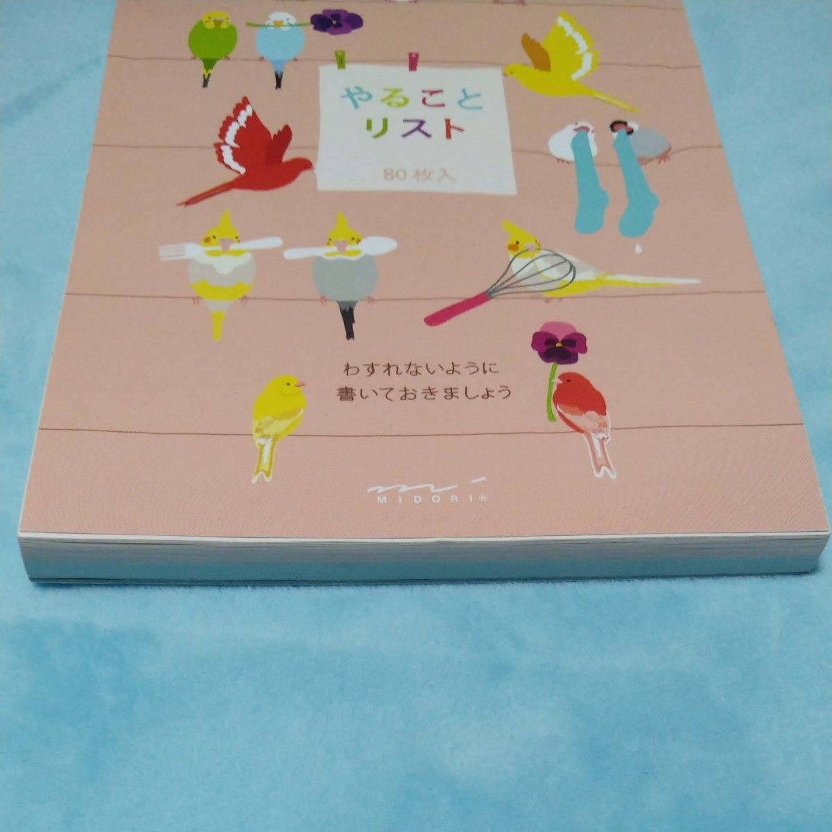 小鳥メモ　やることリスト　セキセイインコオカメインコ文鳥カナリア　インコグッズ鳥用品ことり雑貨　デザインフィルミドリカンパニー