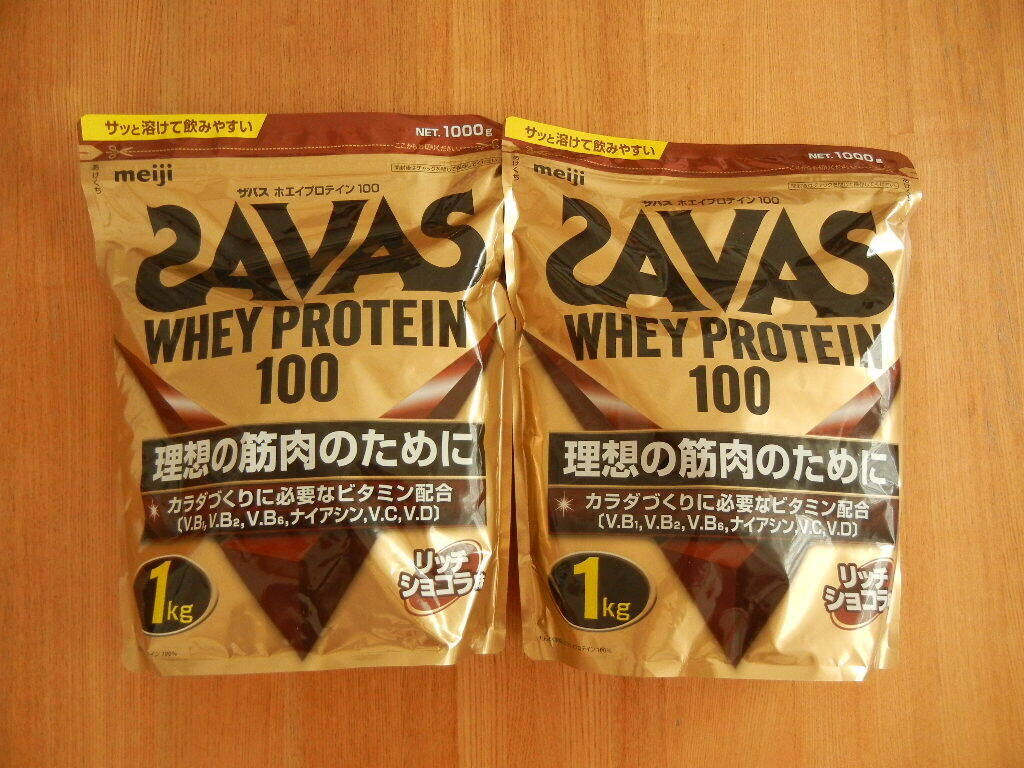  Meiji SAVAS The bus whey protein 100 Ricci chocolate taste 1kg 2 sack set 