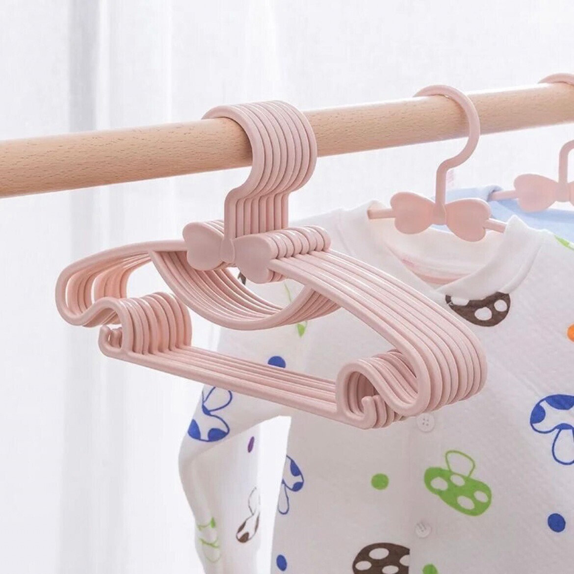  new goods unused baby hanger ribbon limited amount white set remainder a little 
