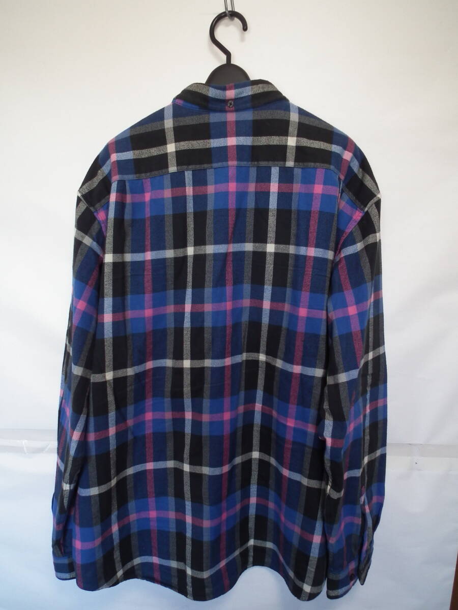 23AW Supreme Plaid Flannel Shirt XLサイズ シュプリーム フランネル ネル シャツ 長袖_画像4