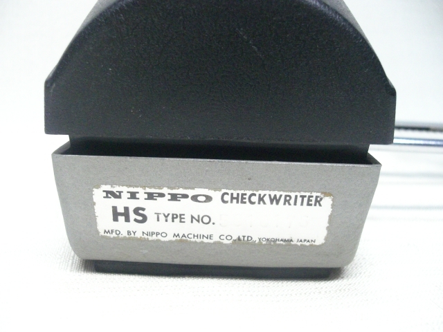 NIPPO check writer TYPE HS used operation goods 