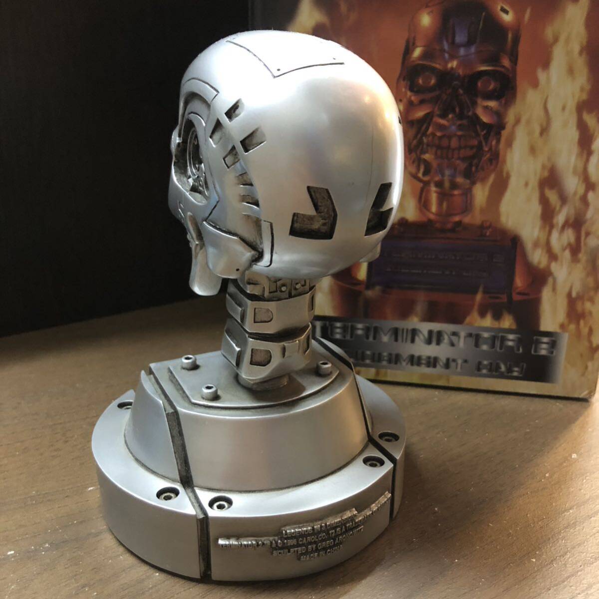 ターミネーター ２ 胸像 フィギュア 1996 LEGENDS IN ３ DIMENSIONS JUDGMENT DAY T-800 endoskeleton エンドスケルトン TERMINATOR_画像3