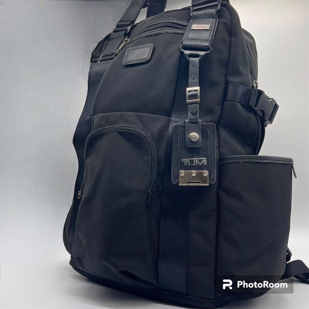 2way TUMI トゥミ リュック ビジネスバッグ バックパック レザー 革 ALPHA BRAVO ルジュヌ 22380DH ナイロン 通勤 通学 大容量 A4 黒 男_画像1