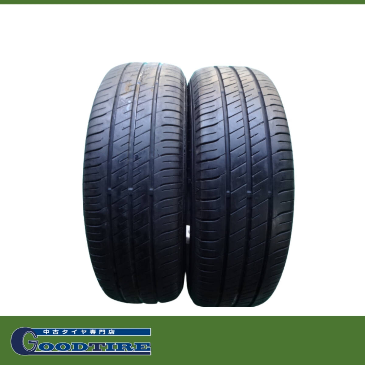 2021年製 夏用2本 165/60R14 7分山 グッドイヤー EFFICIENT GRIP ECO EG02 中古タイヤ タイヤ ソリオ エブリイワゴン（4832）_画像1