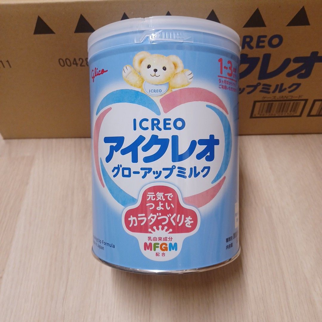 glico グリコアイクレオグローアップミルク820g フォローアップ8缶セット