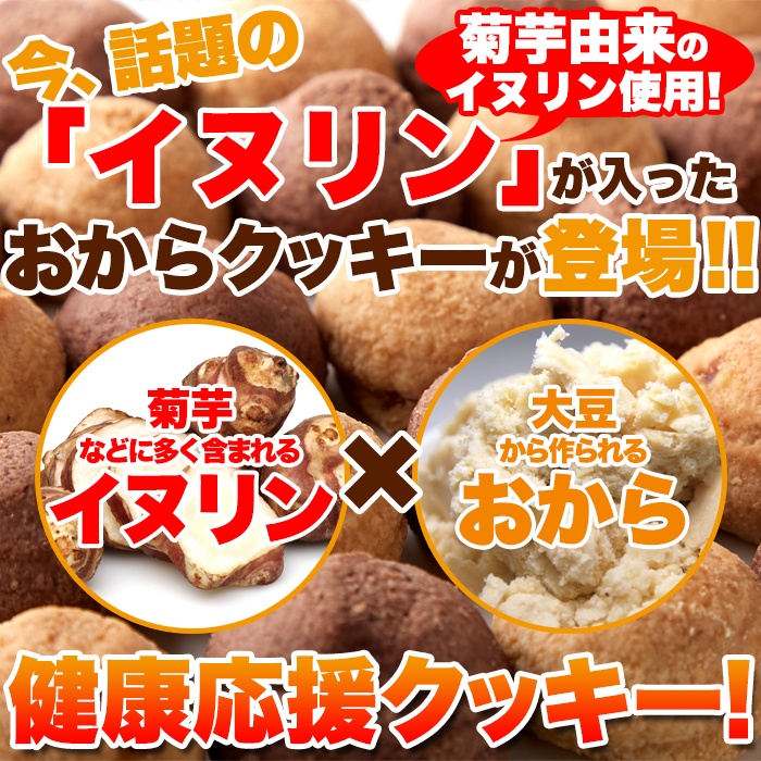 イヌリン入りソフト豆乳おからクッキー500g(チョコ・オレンジ)/ダイエット,大量菓子,ヘルシーの画像2
