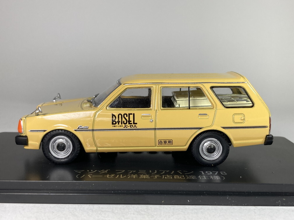 マツダ ファミリアバン 1978 (バーゼル洋菓子店配達仕様) 1/43 - アシェット 懐かしの商用車コレクション_画像3