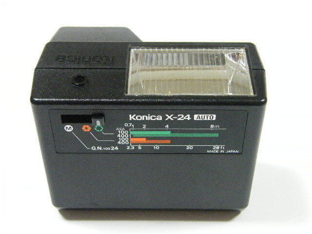 * Konica X-24 AUTO Konica X-24 strobo case attaching ( luminescence verification settled )