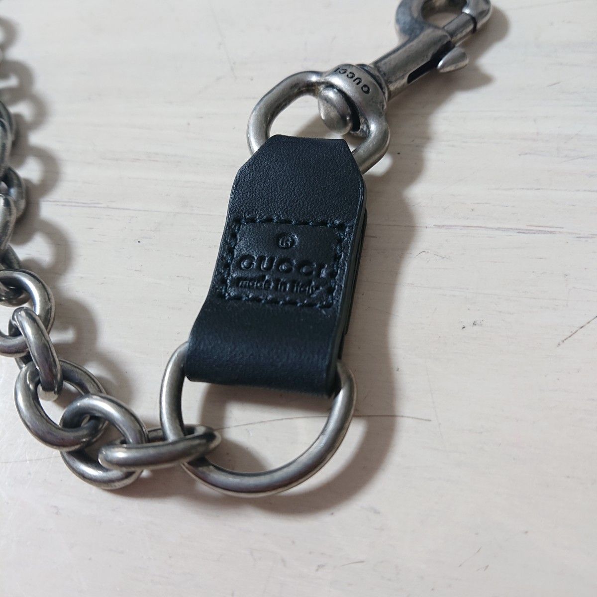 GUCCI (グッチ) ウォレットチェーン ブラック 全長約52cm メタル GUCCI (グッチ) ウォレットチェーン ブラック 全長約52cm メタル