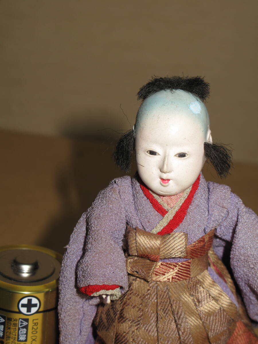古い　市松人形　抱き人形　日本人形　12センチ_画像3