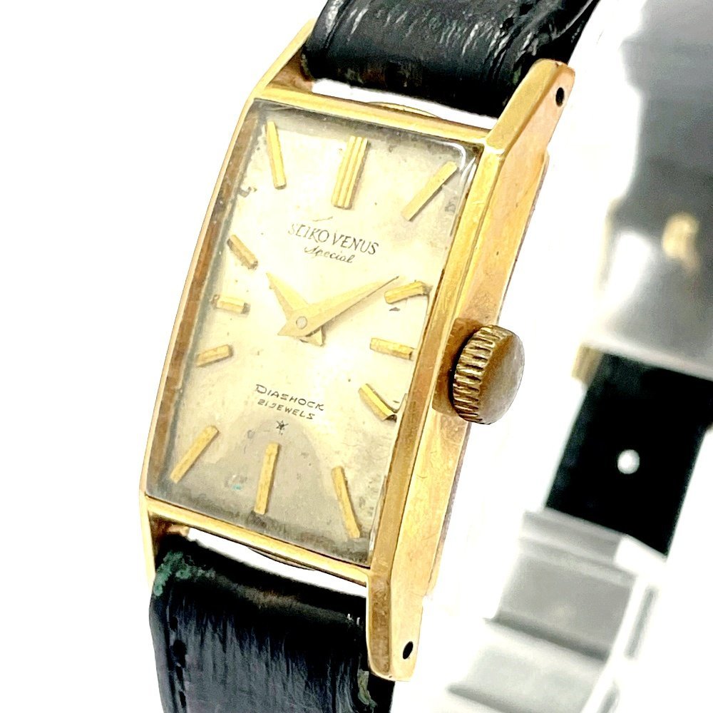 【1円スタート】SEIKO セイコー 31001 VENUS Special 14K GOLDFILLED 手巻き レディース腕時計 251401_画像1